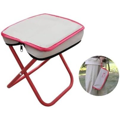 Banco De Camping Dobrável Portátil , Cadeira Pequena E Leve , Para Caminhadas Ao Ar Livre Jardinagem De Pesca 220 Lbs Capacidade Com Saco Zíper