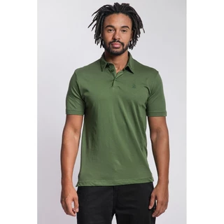 Polo Masculina 100% Algodão Polo Wear Verde Escuro