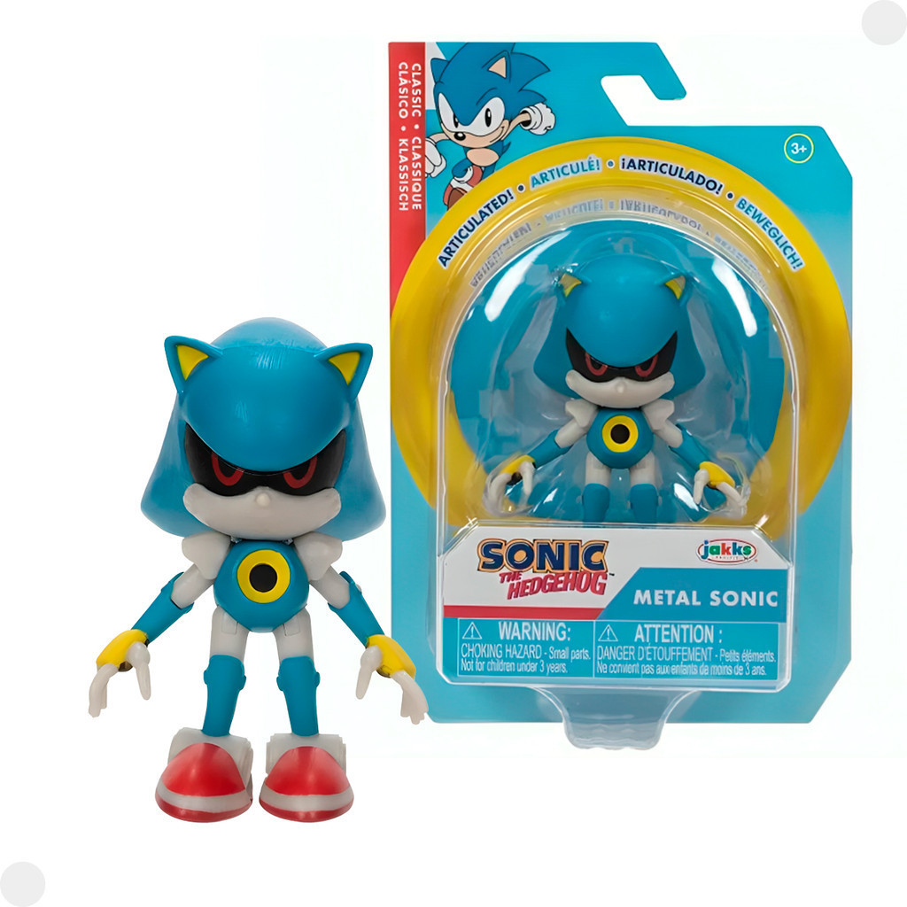 Boneco Articulado Metal Sonic 6cm 004222 - Sunny | Shopee Brasil