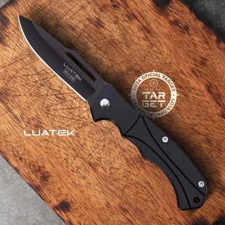 CANIVETE EM AÇO INOX COM ESTRUTURA REFORÇADA ABERTURA MANUAL PESCA CAMPING AFIADO SLK D39 PRETO