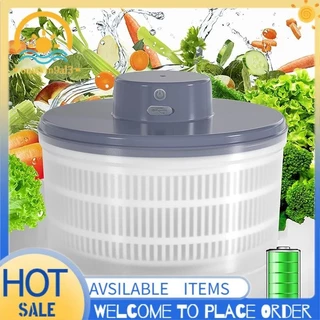 Secador Elétrico De Salada Spinner-Lettuce Vegetal , USB Recarregável , Tigela De Material Giratório De Frutas De Secagem Rápida