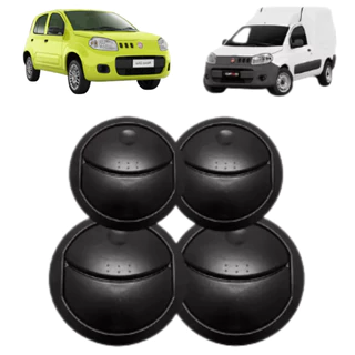 Kit Difusor Ar Novo Uno 2010 A 2014 Fiorino 2013 Preto em Oferta na Shopee
