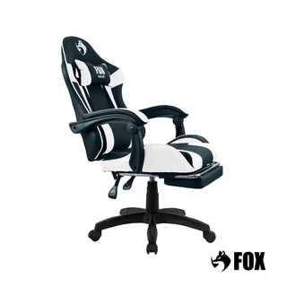 Cadeira Gamer Fox Racer Zerda com Apoio de Pés Branca - W20