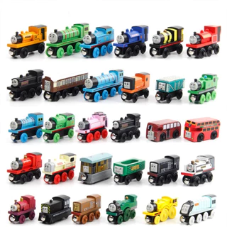 Conjunto de Modelo de Trem de Madeira Thomas e Amigos Brinquedo Infantil Presente de Aniversário TUY0