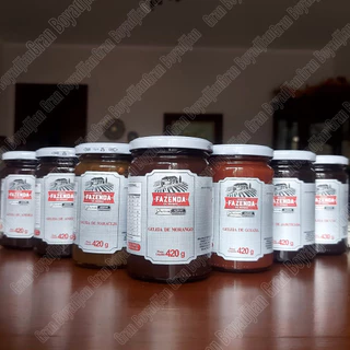 Geléia de Amora, Jabuticaba, Maracujá, Morgango e Goiaba Fazenda de Minas