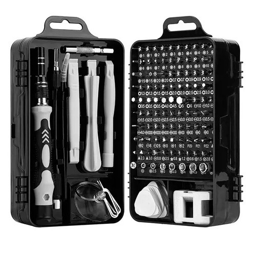 Kit Ferramentas 115 Peças Jogo Mini Chaves Precisão Multiuso Celular Notebook Tablet