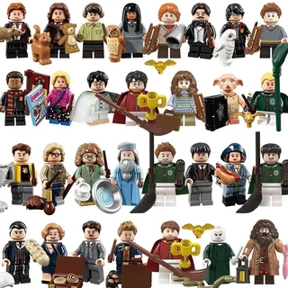 Coleção Magic Harry Series Potters Dobby Dumbledore Hagrid Rowena Ron Mini Blocos De Construção Figura Brinquedos Presente Para Crianças