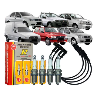 Jogo Cabos Velas Ignição Doblò Fiorino Palio Idea Punto em Oferta na Shopee