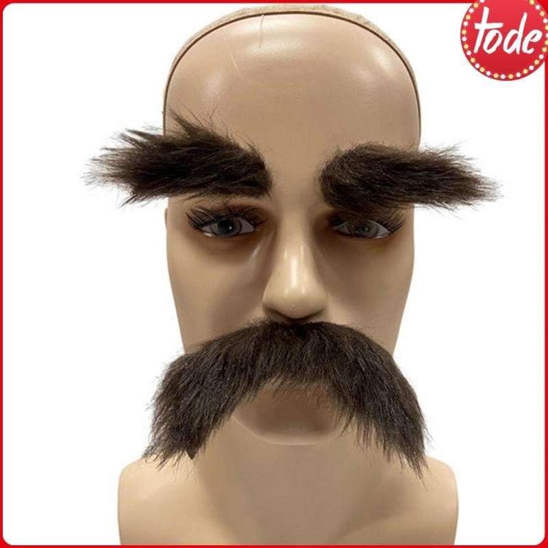 [Kits De Sobrancelhas Cosplay Conjunto De Bigode Falso Decorativo Para O Halloween