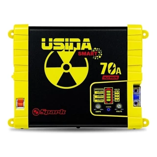 Fonte Automotiva Usina 70 Amperes 1075w Battery Meter Plus Smart Charger Bivolt Automático