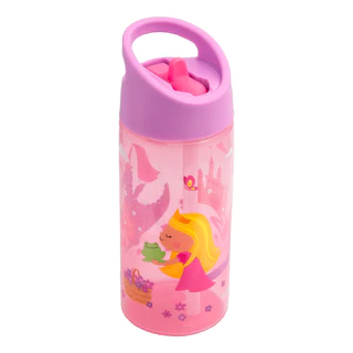 Garrafa Infantil com Canudo Retrátil 400ml Aventuras Princesa Buba