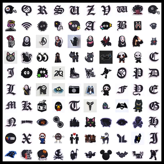Misteriosos Alfinetes De Botão Jibbit Black Series Shoes Decoration Charms DIY Wildness Shoe Accessories for Croc