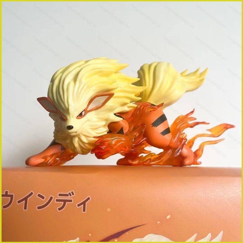 i7 Pokemon Ação Arcanina Figura Fogo Tipo SCALE WORLD Modelo Bonecos Brinquedos Para Crianças Coleções De Presentes Ornamento