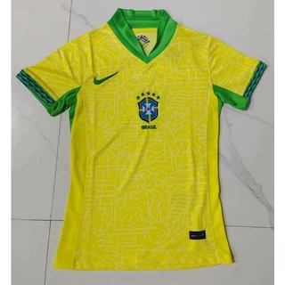 Brasil Home 2425 Camisola de futebol feminino