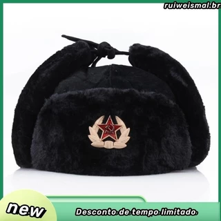 Moda Chapéu Quente De Inverno Selvagem Lei Feng À Prova De Vento Água Homens E Mulheres Chapéus Quentes Earmuffs Espessos .