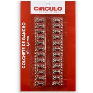 Colchete de Gancho Nº 01 com 24 Unidades - Círculo em Oferta na Shopee
