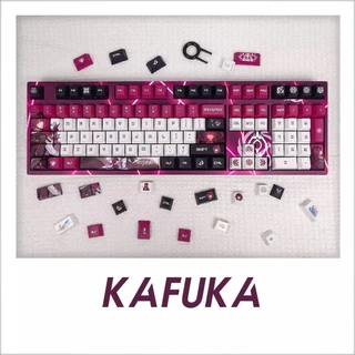 Honkai Impacto 3 Kafka Keycap Perfil Cereja PBT Sublimação De Cinco Lados Teclado Mecânico De Eixo Cruzado Keycaps Jogo Anime Criativo Conjunto De