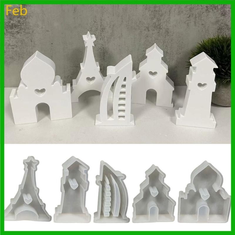 Ornamentos Forma Torre Feb Molde Silicone Para Entusiastas Artesanais ...