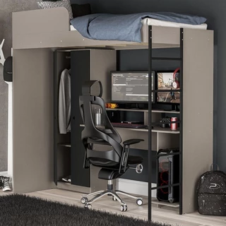 Cama Multifuncional Konza com Mesa Gamer