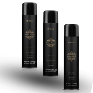 Kit Com 3 Hair Spray Ultra Forte Valorize 400Ml, Amend Jato Extra Forte