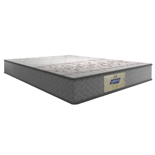 Colchão Casal Molas Gazin Flora Cinza/Branco 138x188x22cm - Suporta Até 110 Kg Por Pessoa