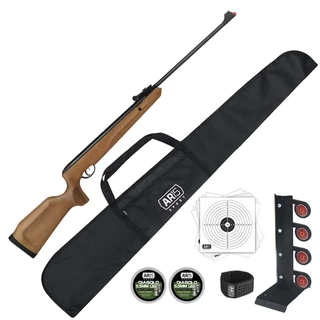 Carabina de Madeira Naja Nitro 5.5 Tag Alvo Metal Chumbinho