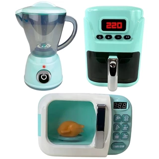Brinquedo Infantil Eletrodomésticos de Cozinha C/ Luz e Som e Acessórios - Castela