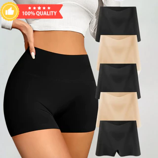 Kit 5 Calcinhas Shortinho Boxer Segunda Pele Sem Costura