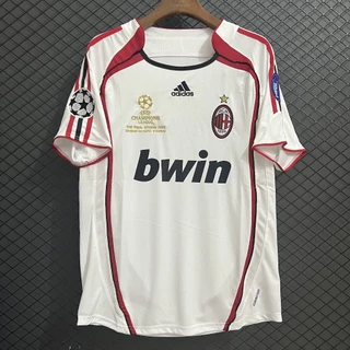 Qualidade 2006-2007 AC Milan Jersey Tailândia Versão B89I Camisa Da Equipe De Futebol Retro