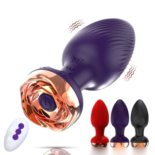Controle Remoto Sem Fio Do Quintal Vibrador Anal De Plug Rose Masturbador De Loja De Produtos Adultos