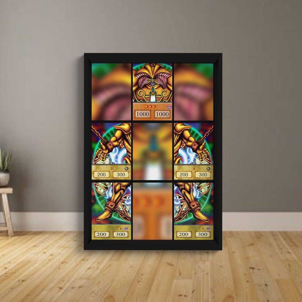 Quadro Exodia Completo Anime Yu Gi Oh C/ Moldura