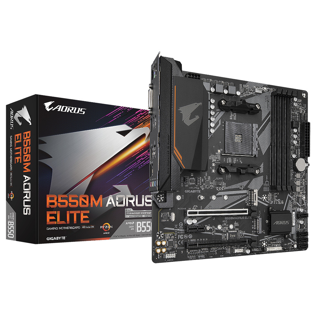 Placa Mãe Gigabyte B550M Aorus Elite, AMD AM4,Micro ATX,DDR4