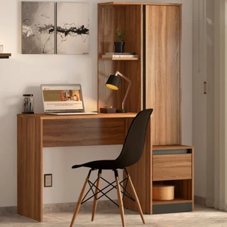 Mesa Escrivaninha com Armário Morada 1 Porta 1 Gaveta