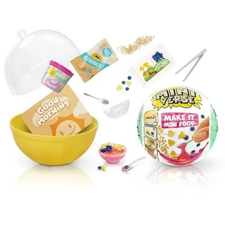 Mga's Miniverse Make It Mini Food Cafe Series 3 Mini Collectibles, Embalagem Misteriosa Cega, Bricolage, Jogos de Resina, Copiar Alimentos, Não Comestível, Coletores, Mais de 8 anos de idade, Multicolor, Modelos Miniatura