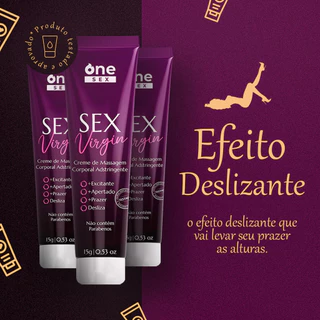 Gel Lubrificante Feminino Adstringente Sex Virgin 15g - One Sex