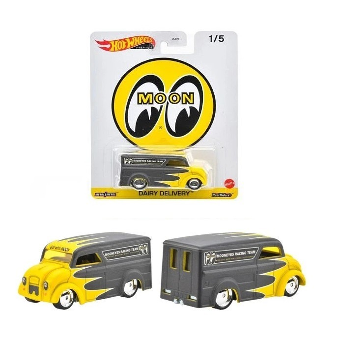 Hot Wheels Premium 1/64 - Dairy Delivery Moon Eyes