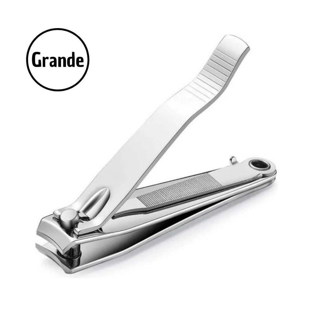 Kit 12 Cortador De Unha Grande Com Lixa Aço inox Manicure Pedicure ...