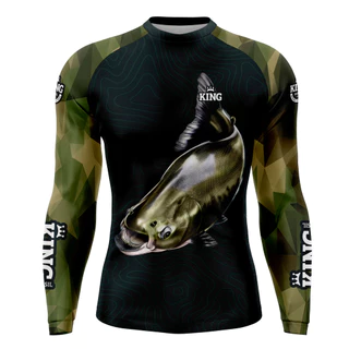 CAMISETA DE PESCA KING BRASIL GOLA CARECA COM PROTEÇÃO UV 50+ (KD00520)