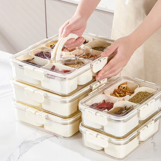 Low-temperature Resistant Storage Box Snack Fridge with Sealed Lid Keep Food Fresh Organized Ideal for Fruit Spices Snacks Kitchen Container for Ginger