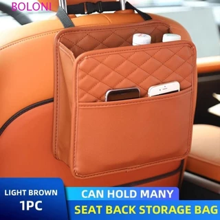 BOLONI Saco De Armazenamento Do Banco Traseiro Carro , De Couro Ajustável Bolso De Grande Capacidade , Bolsa Protetora Telefone Multifuncional Veículo Automóvel