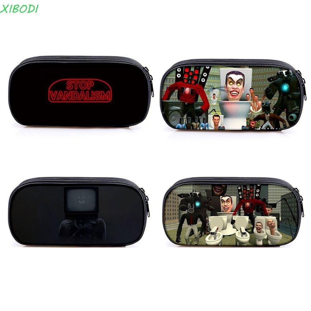 XIBODI Saco De Lápis , Skibidi Toilet TV Man Pen Boxes , Cartoon Cameraman  Impressão De Uma Camada De Desenho Animado Estudantes De Caneta | Shopee  Brasil