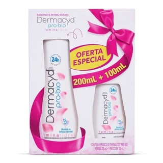 Kit Sabonete Líquido Dermacyd Femina Floral 200ml + 100ml