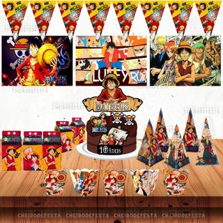 Kit Festa Decoração Bolinho - One Piece (M)