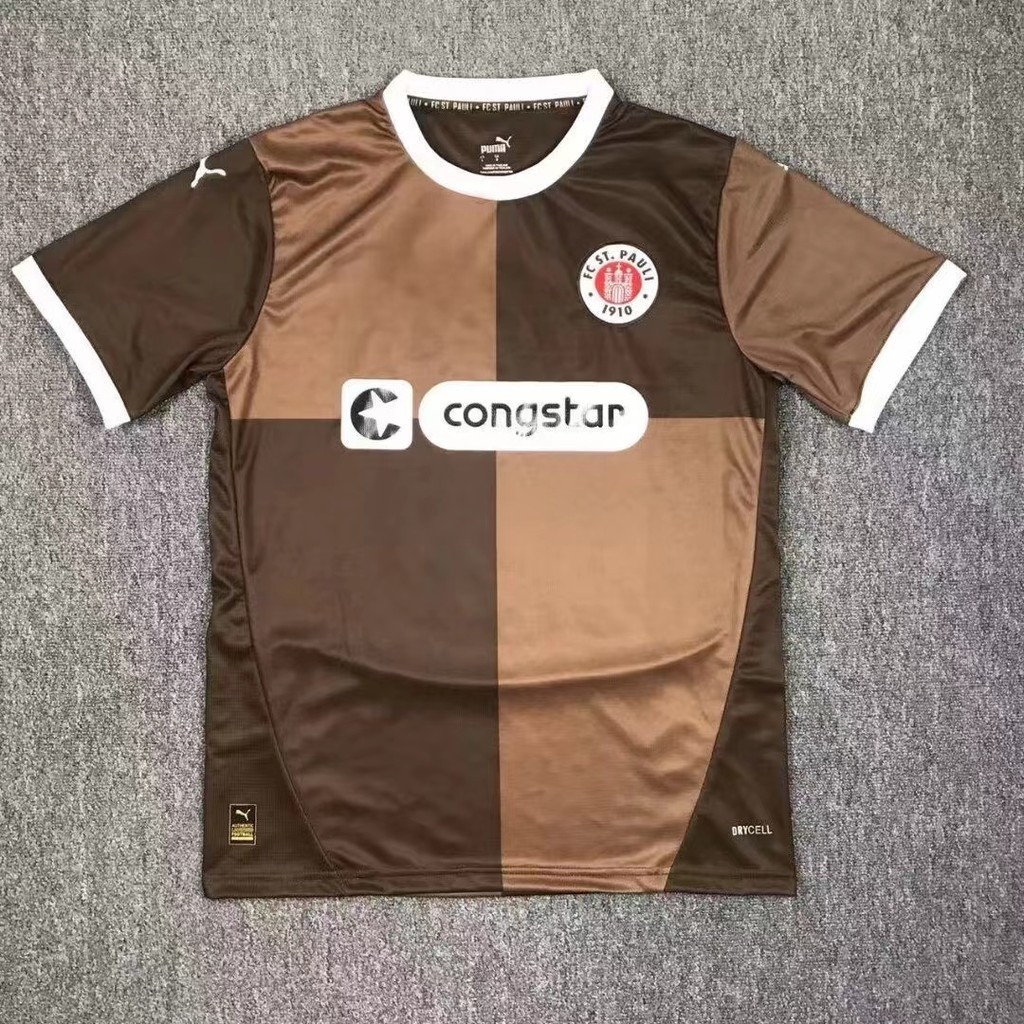 24-25 Temporada de Jogo FC St. Pauli Futebol Jersey /FC St. Pauli Home Jersey Jersey