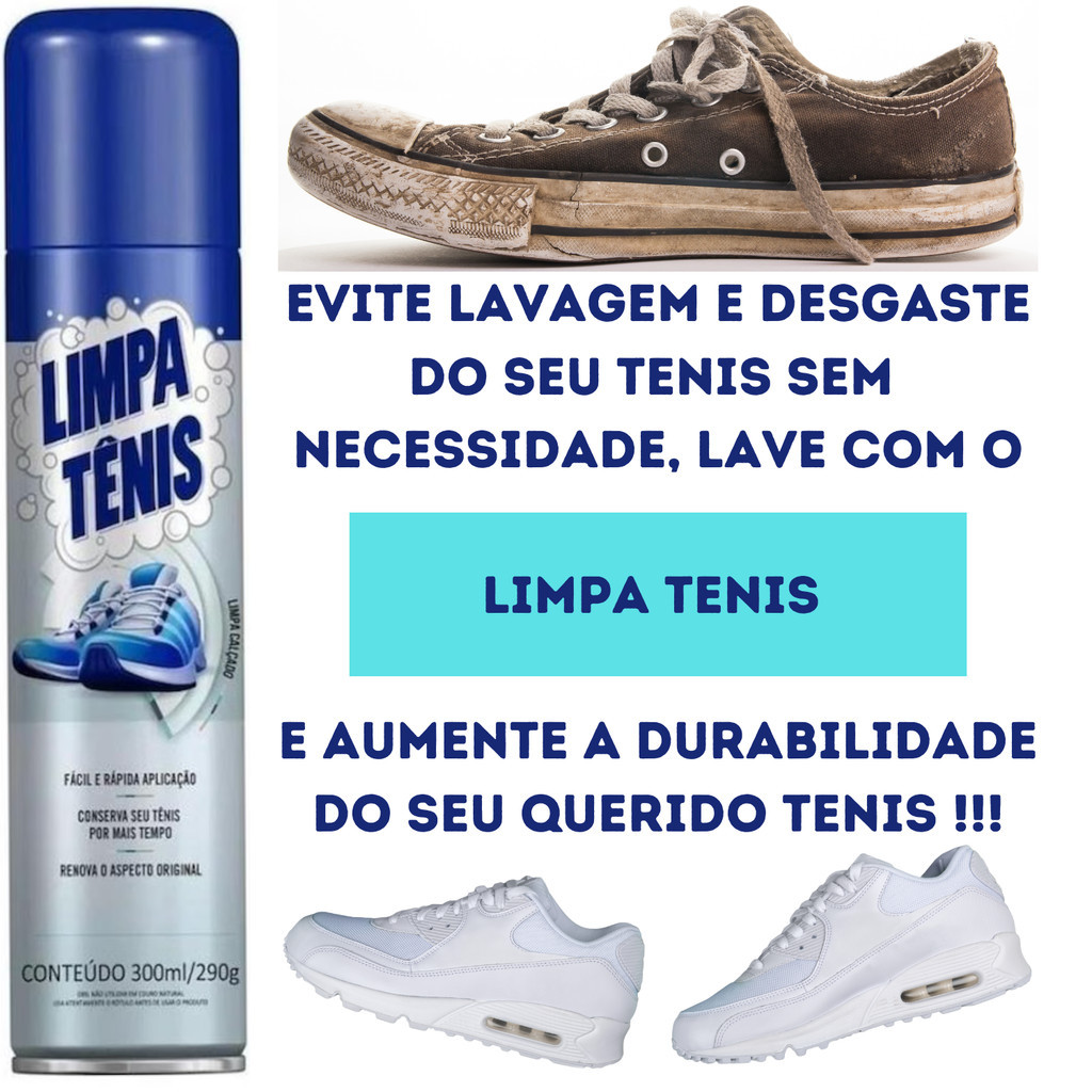 Limpa Tênis espuma de limpeza Premium rápido fácil aplicação | Shopee ...