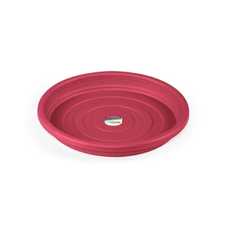 Prato de Plástico para Vasos de Plantas 13x13cm Rosa - PRIMAFER
