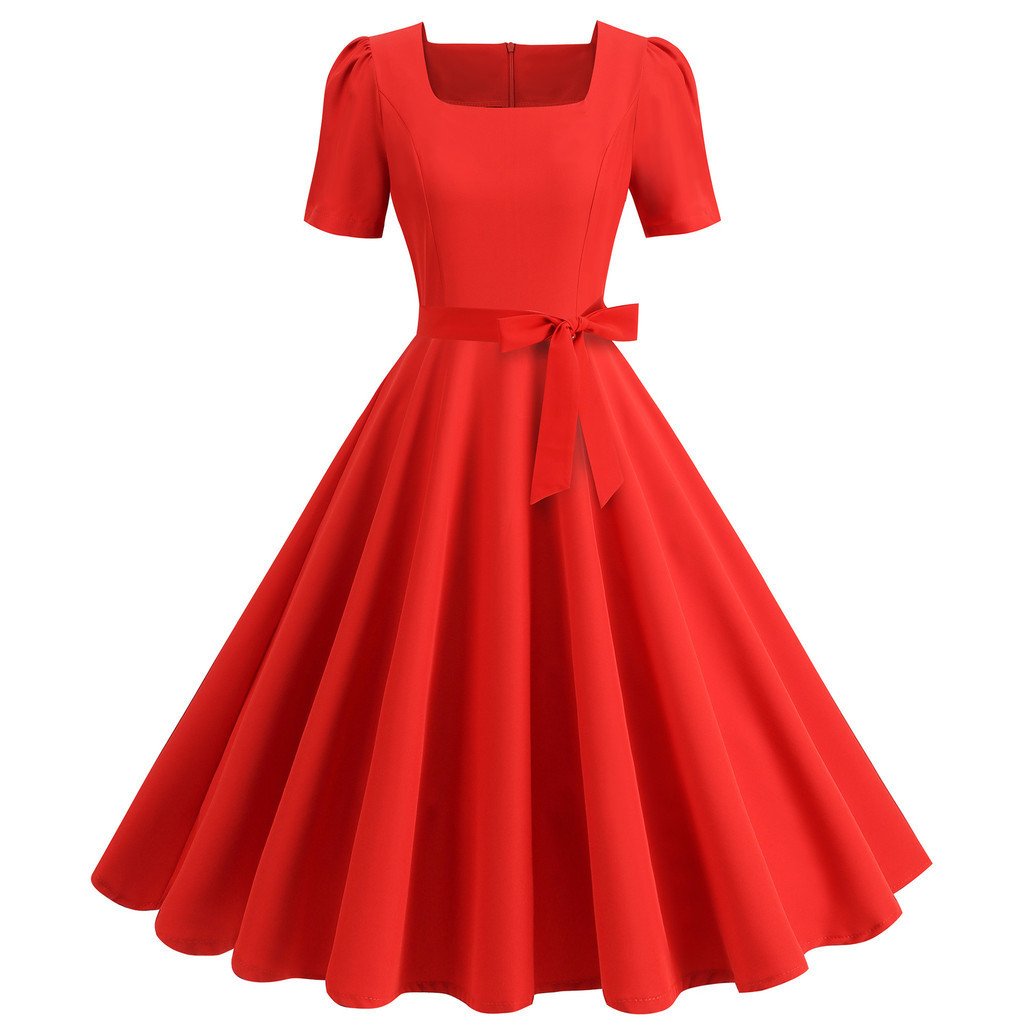 Vestido vermelho retro shops