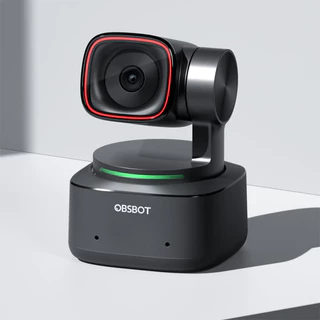 Cámara web PTZ 4K 1/1,5" USB C Obsbot Tiny 2 4k alimentada por IA color gris oscuro