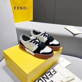 FENDI-Match Série De Sapatos Casuais De Sola Grossa Para Homens E Mulheres (Com Caixa)