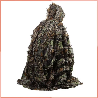 3D Deixa Camuflagem Do Manto De Poncho Fatos De Fato Furtivo Para Madeira Exterior Roupas CS